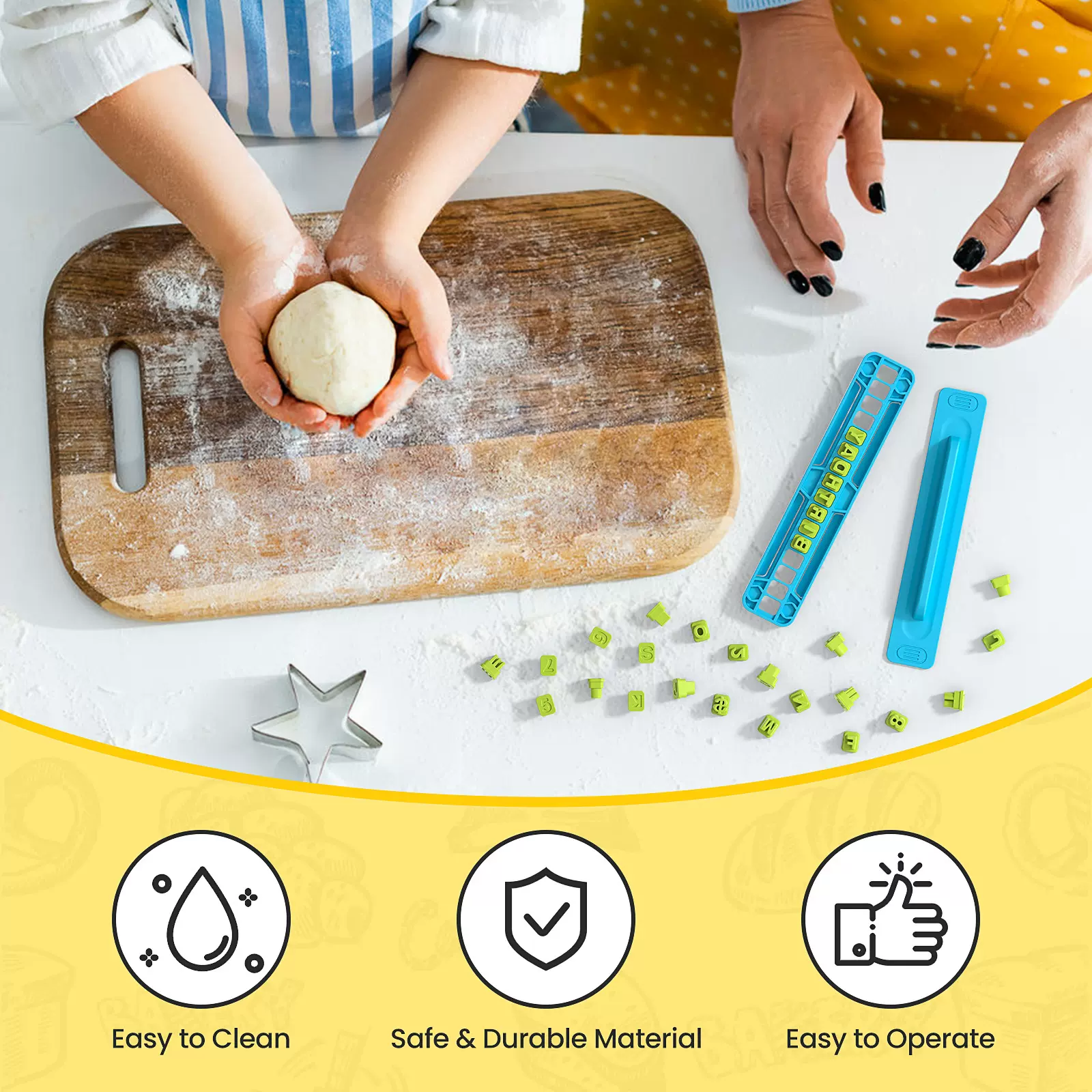 跨境英文字母数字活字印刷饼干模diy饼干蛋糕刻字模具饼干印章