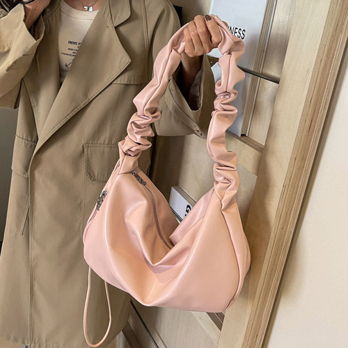 Elevated-Style Pleated Cloud Bag for Women, 2024 New Trendy & Fashionable Dumpling Bag—Large-Capacity Commuter Shoulder & Crossbody Bag