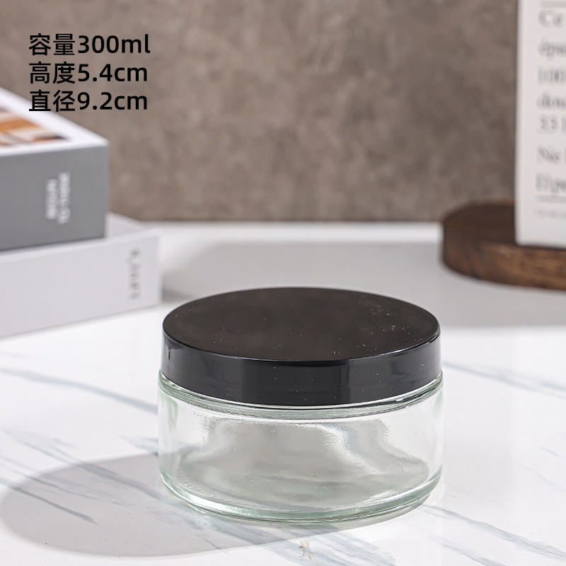 卸売および小売透明な花茶ボトル 300 ミリリットルガラスマスクボトル 500 ミリリットルストレートガラス瓶 30 ミリリットルクリームボトル|undefined