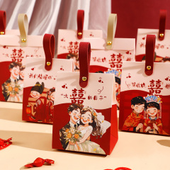 結婚喜糖箱2025新型国潮中国式喜糖袋高級感結婚式お土産箱包装空箱