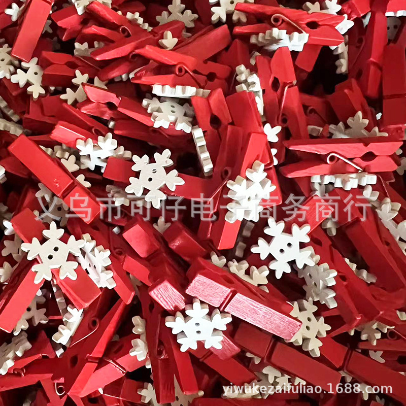 プロモーションクリスマス装飾木製クリップクリスマスツリー、手袋、鹿、雪花漫画クリスマス木製クリップ|undefined