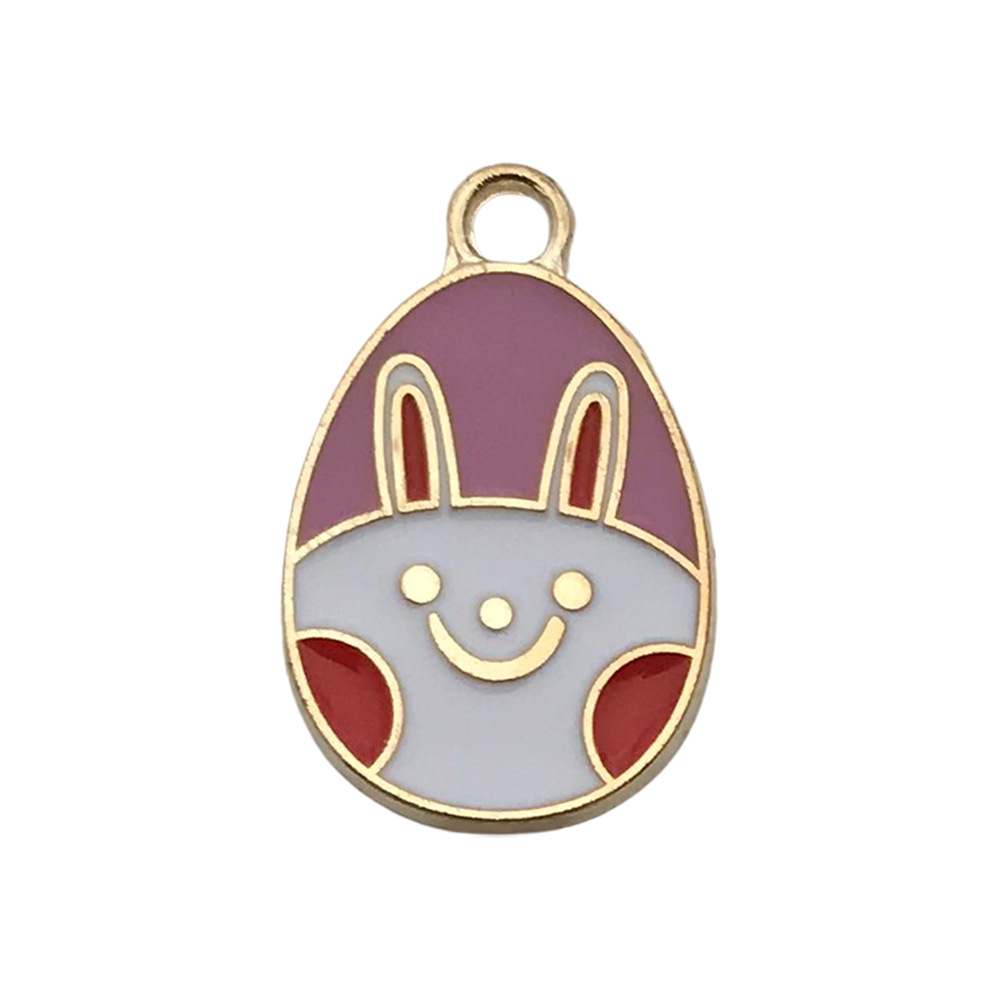 Conejo de huevo de Pascua transfronterizo Acción de gracias hoja de arce calabaza accesorios de bricolaje creativo llavero colgante pequeño