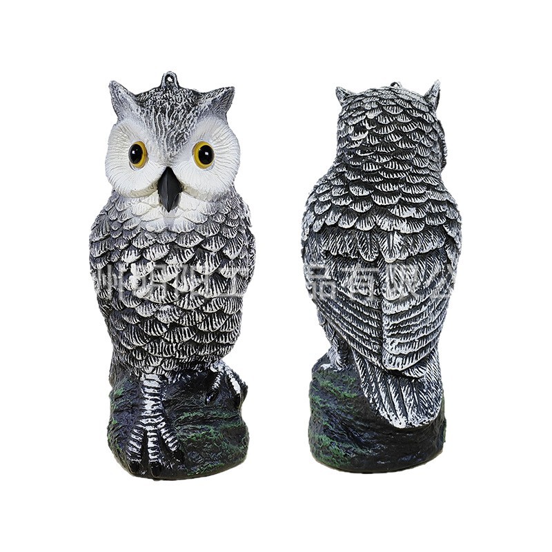 国境を越えた貿易模擬フクロウの装飾品、屋外の庭や中庭の偽フクロウのブロー成形工芸品、鳥を怖がらせるアーティファクト|undefined