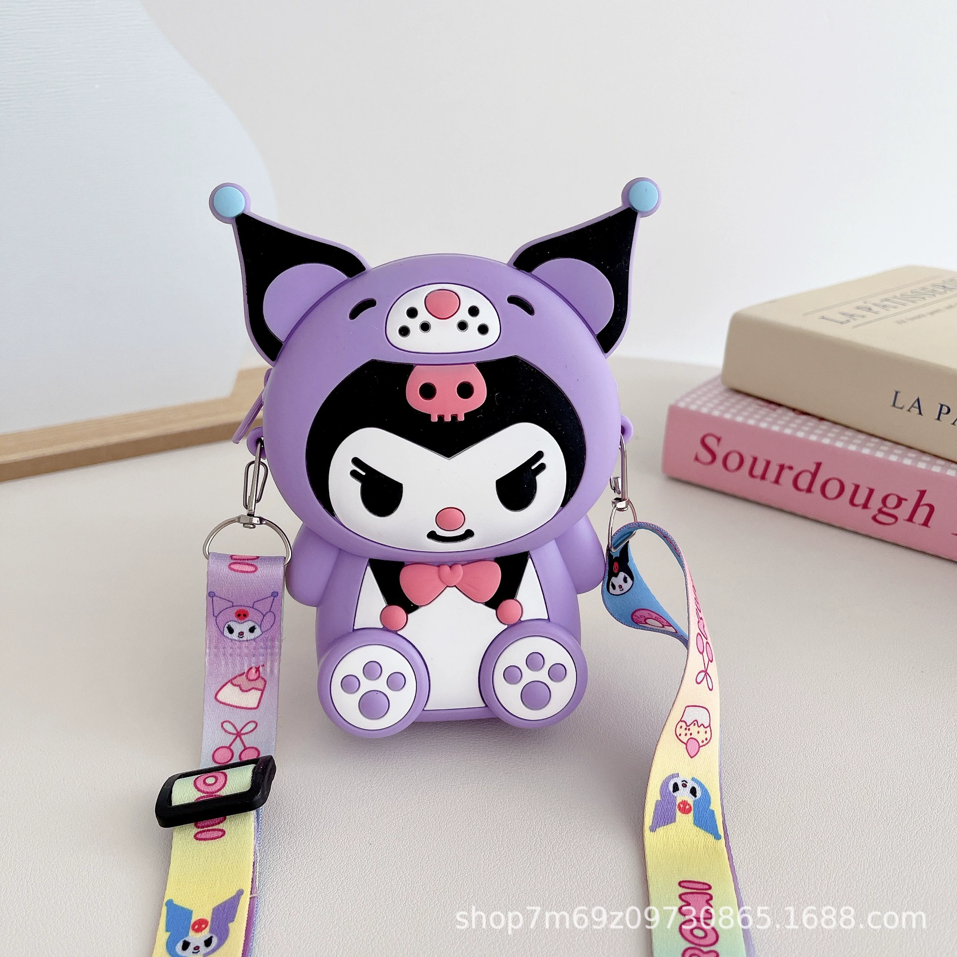 Children's bag, cartoon brand wallet, fashionable silicone shoulder bag