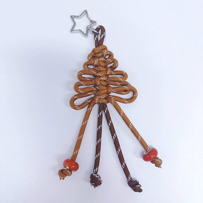 Knitted handmade bag, pendant, Christmas handle, mobile phone, keychain, for import, Birthday gift