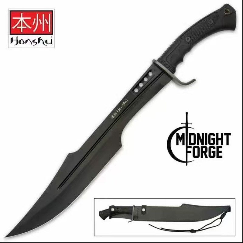 龙泉刀剑本州斯巴达勇士战刀户外防身短刀武术练习cosplay未开刃