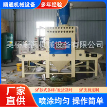 供应箱式手动喷砂机除锈去焊渣喷砂箱转盘式滚筒式清洁喷砂机厂家