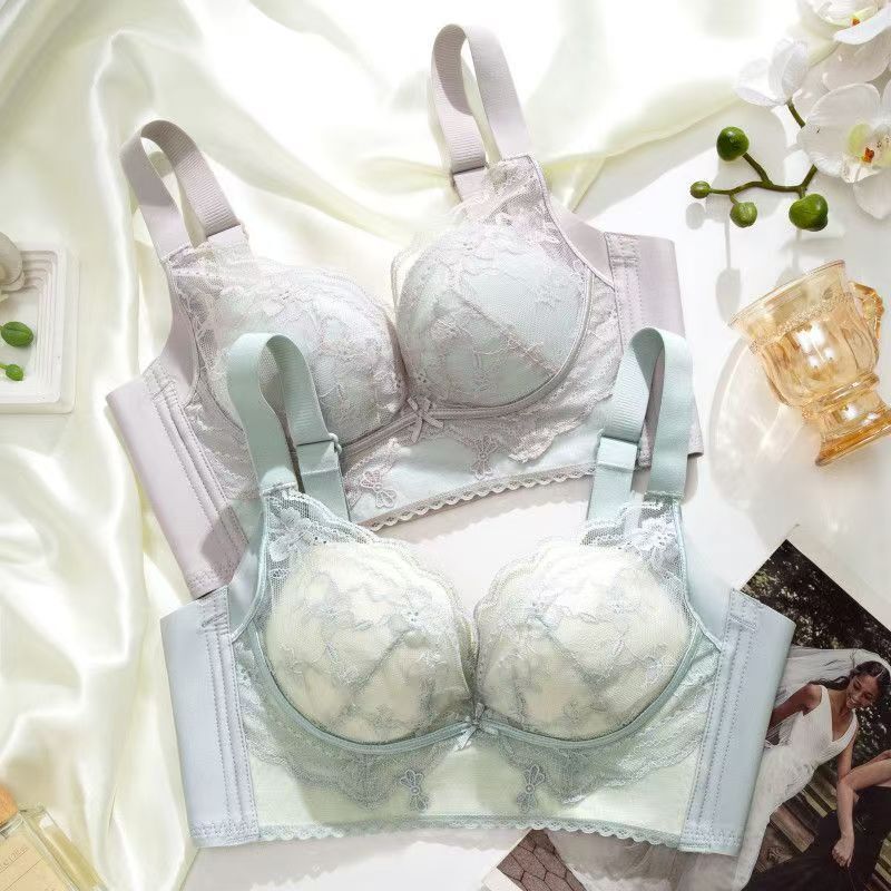 Underwear Women's Modal Massage Smooth Cup Push-Up Anti-Sagging Auxiliary Breast Adjustment Women's Bra