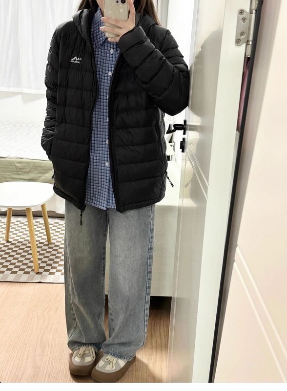 羽绒棉服女冬季2025新款轻薄连帽小棉袄韩版宽松时尚保暖棉衣外套|undefined