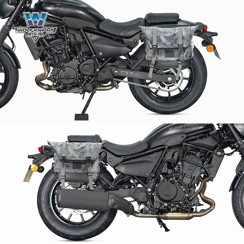 Подходит для бокового багажника Kawasaki Eliminator 500, ретро-боковой багажник, модифицированный чехол для шлема, быстросъёмный багажник со щелчком, замок, особый