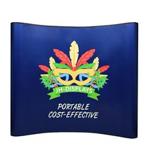 拉网展架出口直型/弧形3x3, 4x3豪华铝合金弹簧拉网折叠展架活动