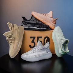 Men's and Women's Same Style Couple's Shoes 2023 Breathable Flyknit Coconut Shoes with Mesh Upper Sports Shoes for Women and Trendy Shoes for Men