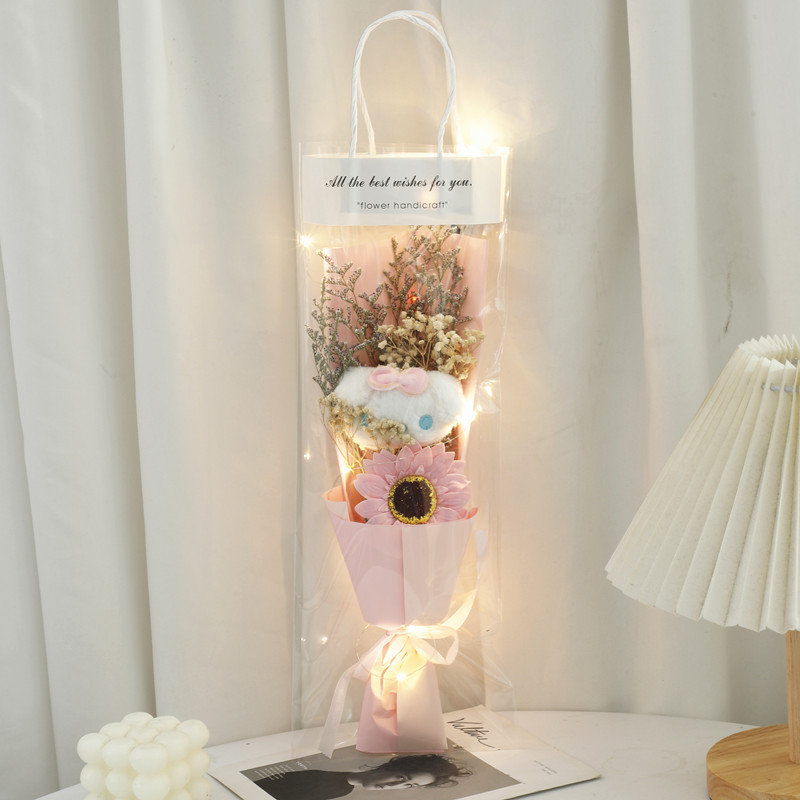 38 Diosa Festival bolsa Yugui perro muñeca Rosa ramo de jabón para enviar amigos y novias regalo