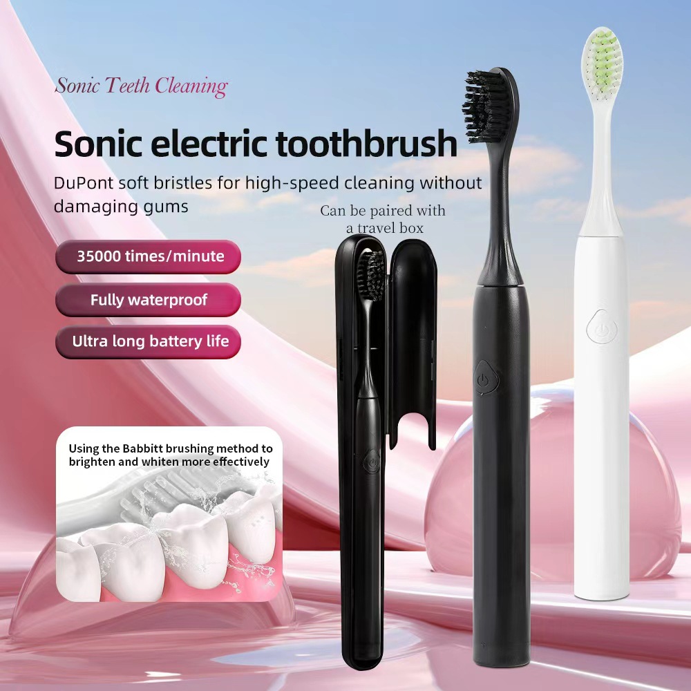 국경 새로운 성인 전기 칫솔 가정용 부드러운 헤어 구강 휴대용 커플 전기 칫솔 선물 도매 공장