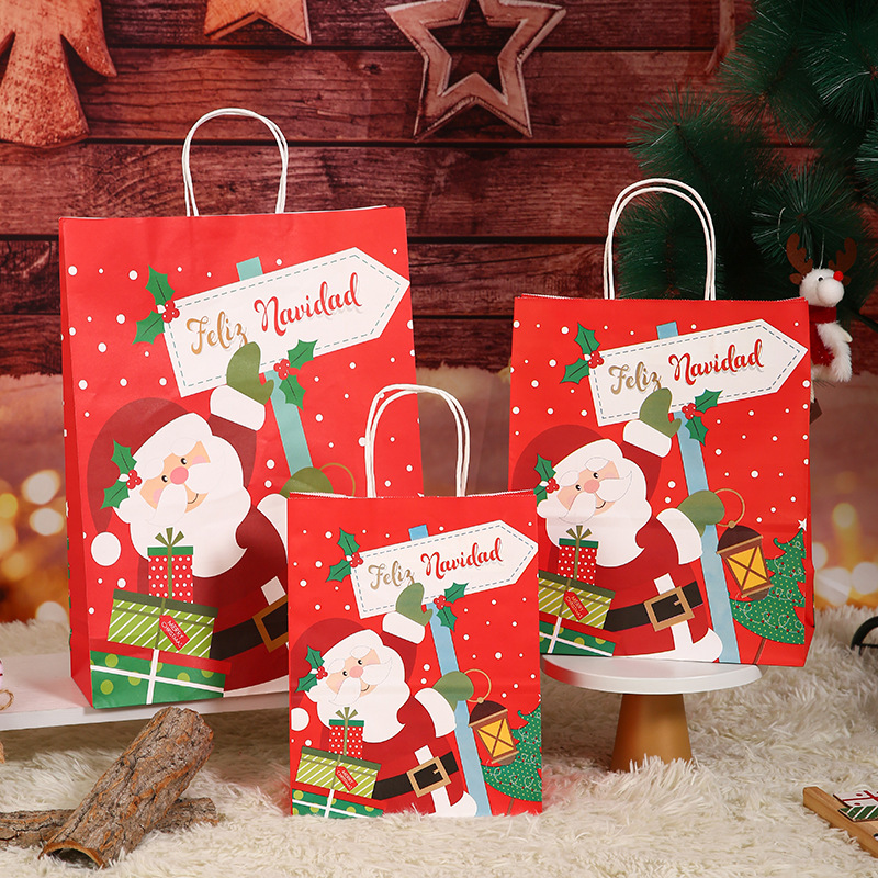 Bolsa de regalo de Navidad para la fiesta de la víspera de Navidad bolsa de regalo INS viento bolsa de Santa al por mayor