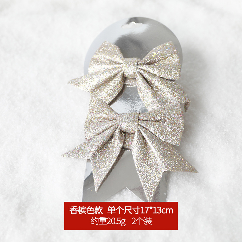 クリスマスの装飾品のスパンコールの大きい蝶結びは卸売りできます。|undefined