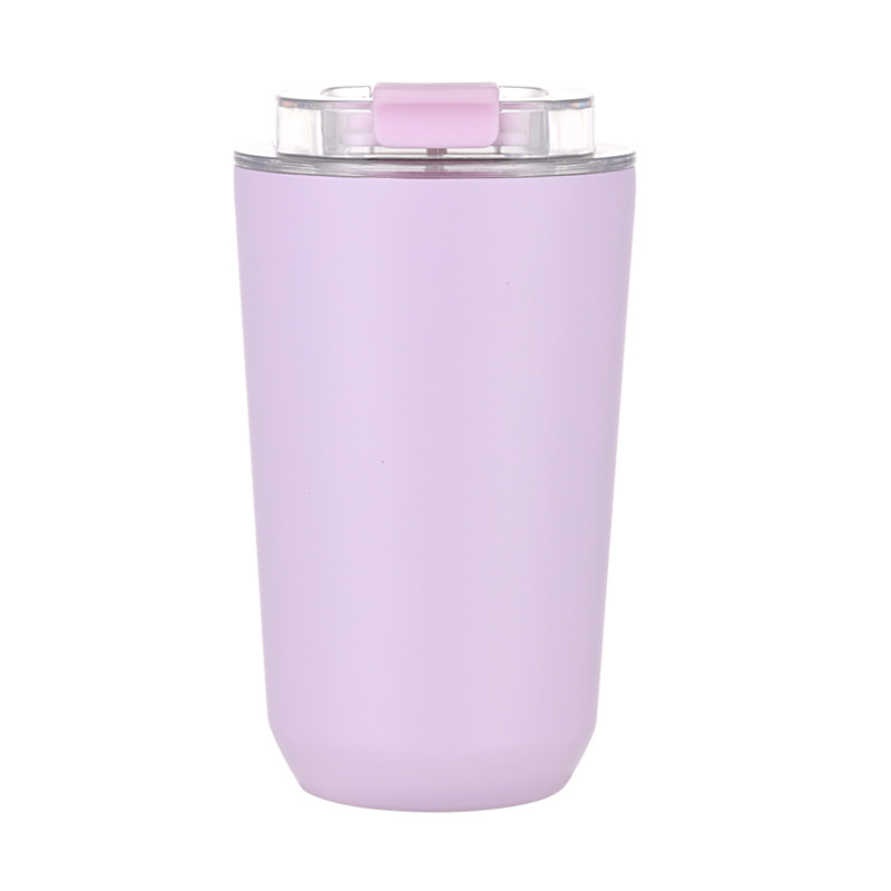 Nuevos productos transfronterizos 304 tazas de café de acero inoxidable tazas de vacío portátiles creativas y simples tazas de agua DIY en stock image 15