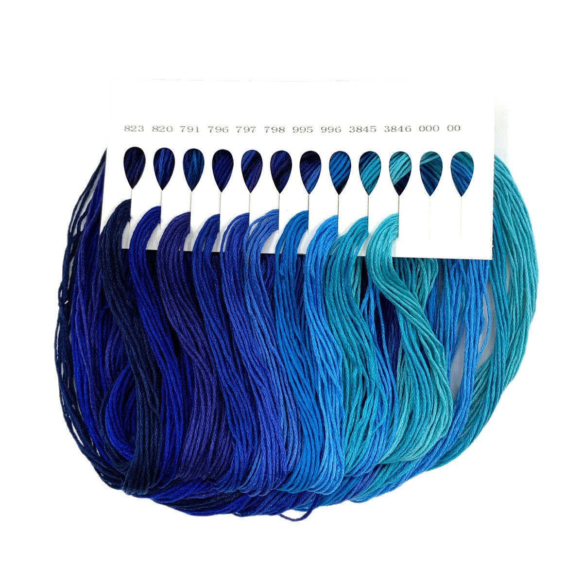 Venta al por mayor del fabricante, envío transfronterizo disponible, herramientas de punto de cruz en colores degradados, hilo de bordar, hilo de poliéster y algodón de 6 hebras y 12 metros para punto de cruz. image 6