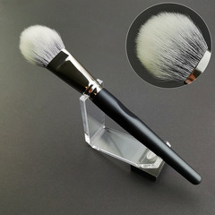 D935舌型白加黑點彩刷羊毛單支腮紅修容刷動物毛多功能美妝化妝刷