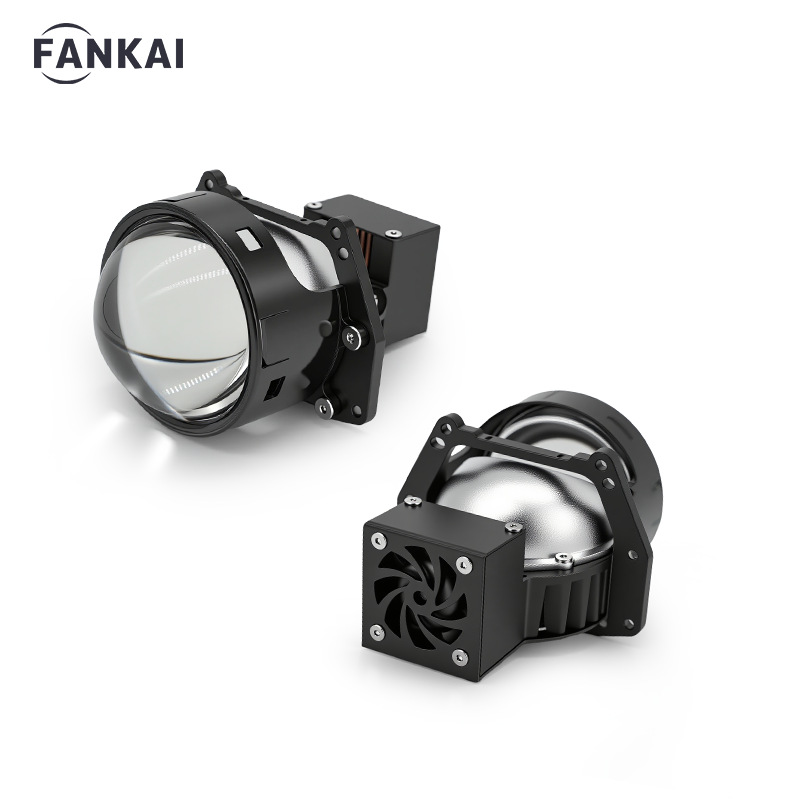 Transfronterizo 3 pulgadas M3 lente LED de doble luz 80W de alta potencia faro de automóvil doble taza de lámpara transformación en un todo