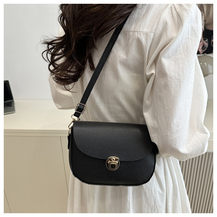 276g Weight Sewing Thread Fashion Element Lock clasp Closure Type Single Shoulder Strap Strap Type Casual Occasion Pu Leather Material Solid Color Pattern All Seasons Season Women's Gender Classic Style Style Square Shape Women's Pu Leather Solid Color Classic Style Sewing Thread Square Lock Clasp 4