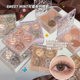 Sweet Mint four-color eye shadow plate matte sequins daily cute pure water ripple print portable one-piece plate