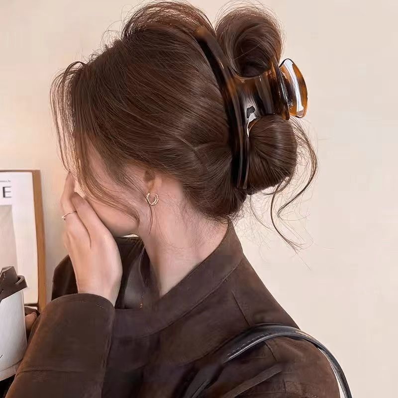 Clip de cabello refinado coreano para mujeres de alto nivel agarrar clips de cabello de tamaño grande detrás de la cabeza de cabello de tiburón clip de cabello lote de cabello