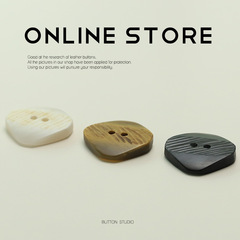 MOSN 兩眼樹脂紐扣西裝外套扣子雙面尼皮大衣服裝風衣針織開衫扣