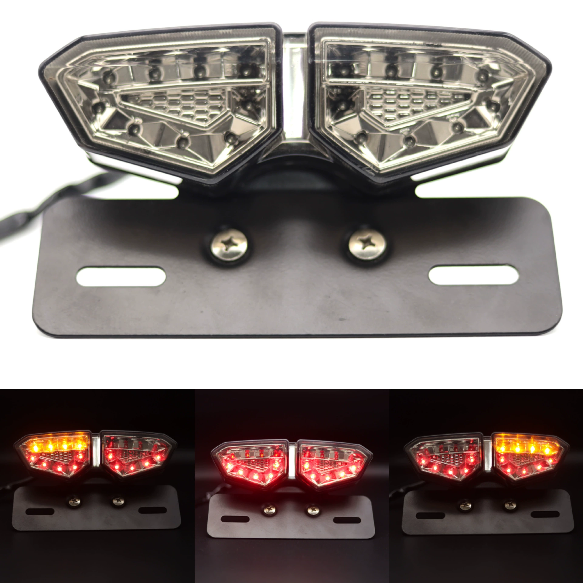 Подходит для большого объема мотоцикла Ретро переключатель тормозной сигнал поворота Задний фонарь Harley Cruise Maverick-007 световая пластина