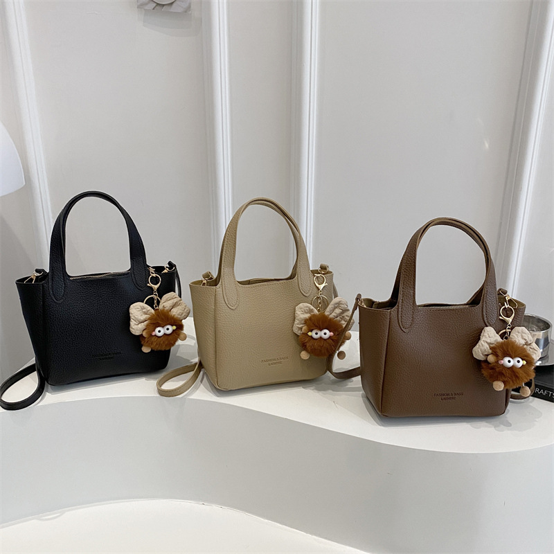 Korean Ins Trendy Fashion Bucket Bag for Women 2022-2025 New Simple Versatile Hanging Accessory Mother-Daughter Bag Casual Crossbody Bag