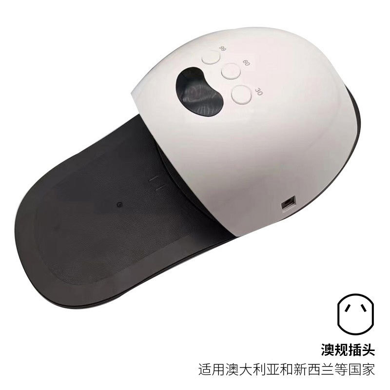 Nueva lámpara creativa para uñas, estilo pantufla, lámpara de fototerapia para uñas de los pies, 48W de gran capacidad con almohadilla para pies, máquina de uñas para comercio transfronterizo