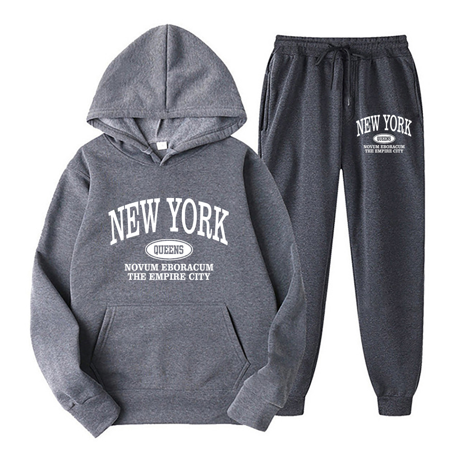 Herren Kapuzenpullover Und Jogginghose Set Sport Freizeit Outfit_voghion.com