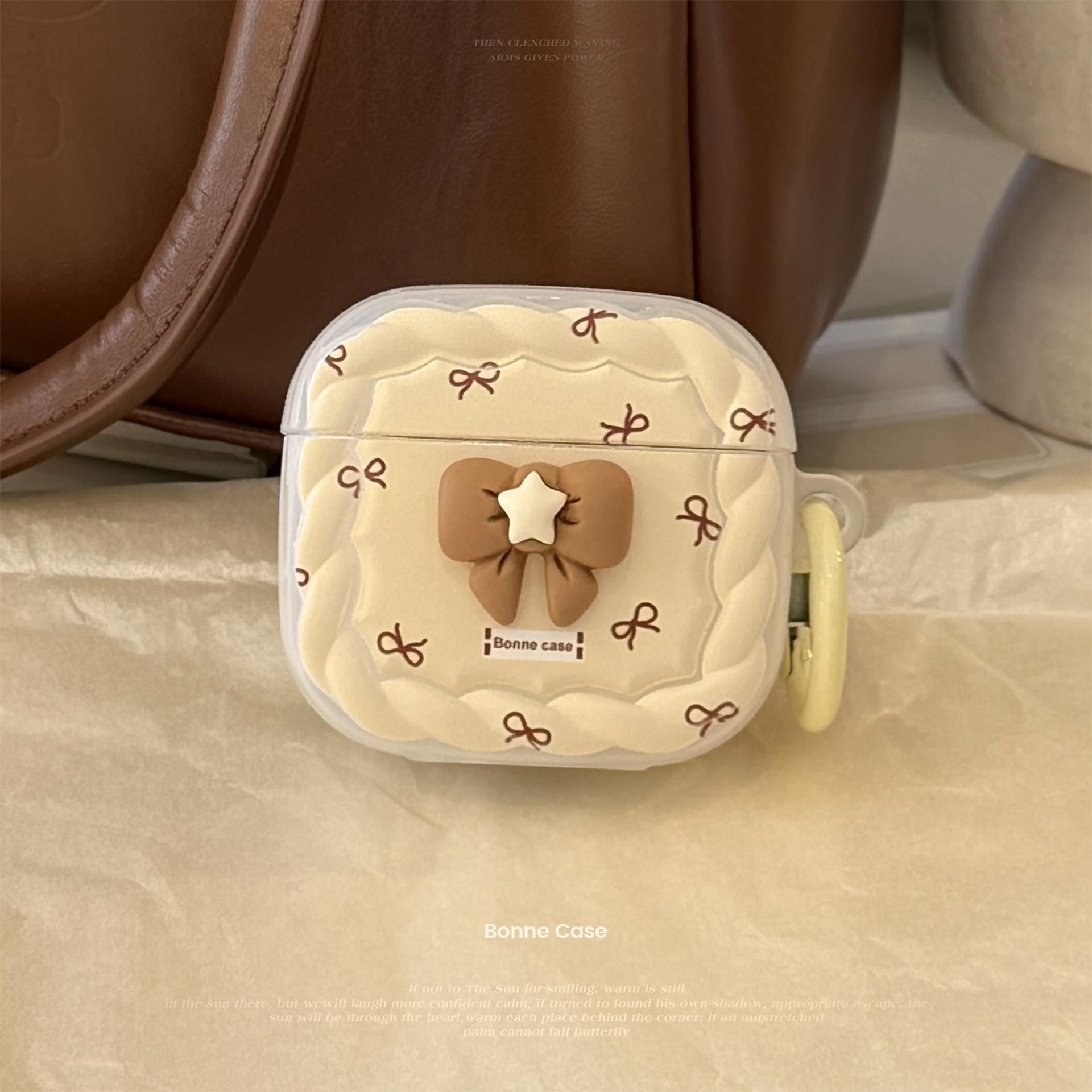 Arco marrón para Apple AirPods Pro2 cubierta 4 generación nueva 3 generación auriculares Bluetooth 1 / 2 colgante