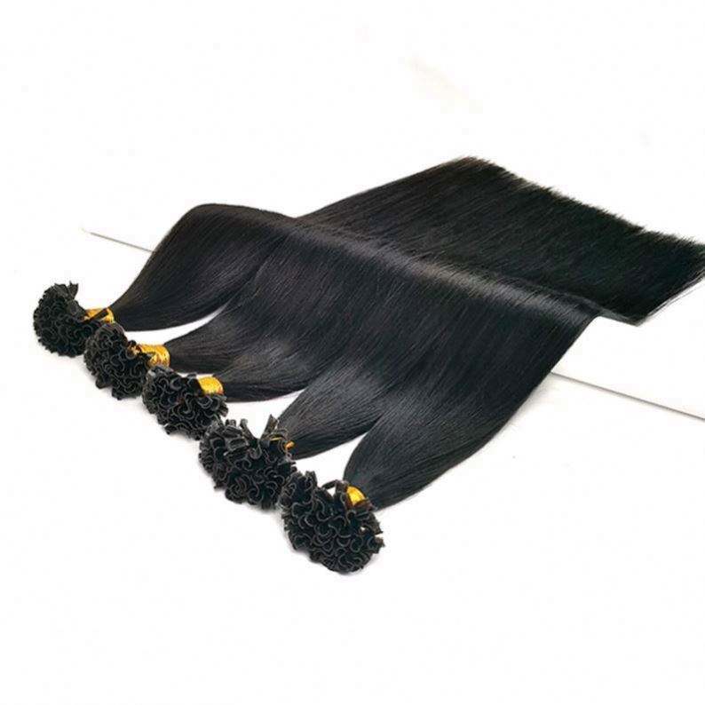U-Shaped Hair Extensions 100% Real Human Hair Wig for Women, Nail Hair Manufacturer Custom-Made European and American Cross-Border Trade Natural Hairpieces
