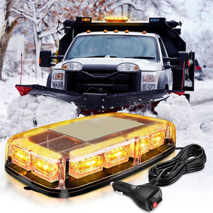 48LED Автомобильная потолочная вспышка мини короткий ряд сигнальная лампа Сильный магнитный патрон стробоскоп свет крыша свет 12-24 В