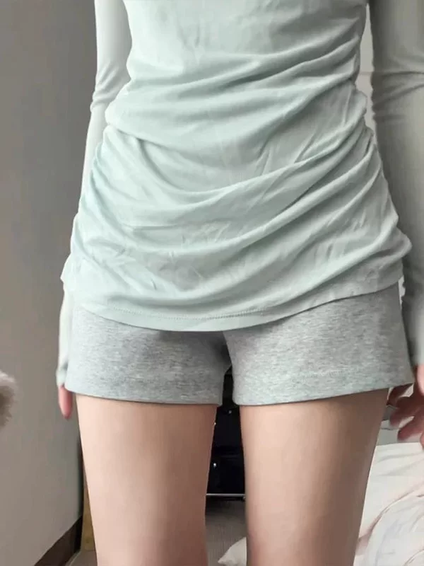 Шорты для отдыха, базовые брюки, для тинейджеров, slim fit, акцент на бёдрах