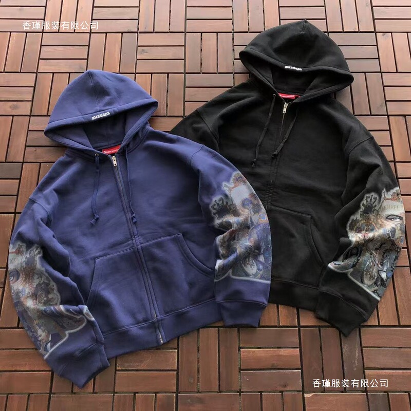 Supreme SS25 Twill Logo Snap-Button Long-Sleeve American Style Loose-Fit Jacket Unisex Cotton