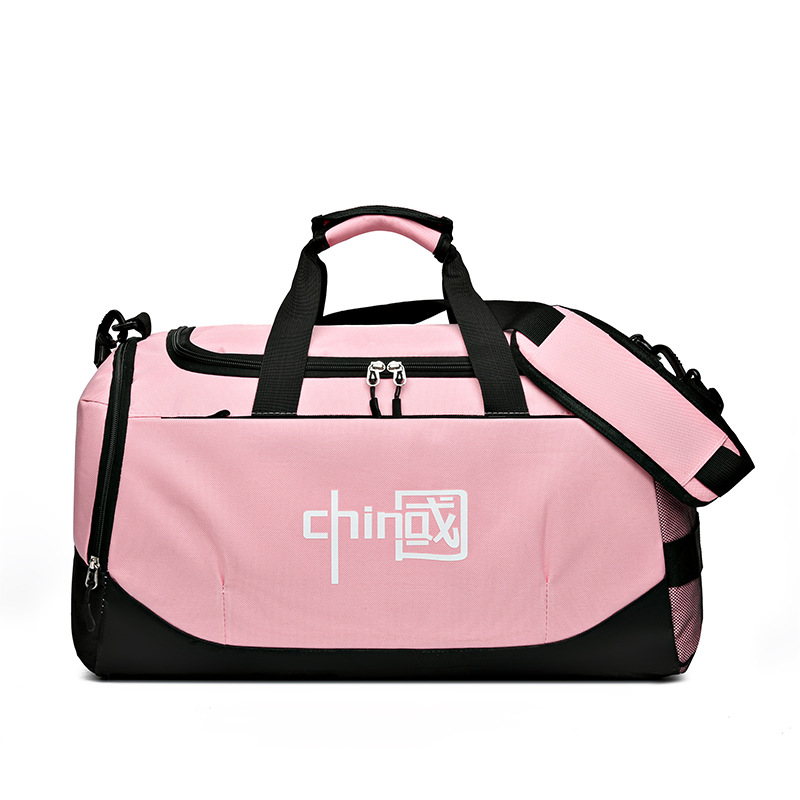 Bolsa de viaje portátil de almacenamiento ligero de corta distancia de gran capacidad, bolsa de lona, bolsa de fitness deportiva, bolsa de mensajero separada seca y húmeda para hombre