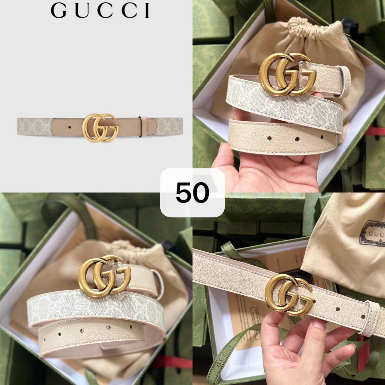 2026 Women's Two-Layer Pure Cowhide Leather Belt, Casual Versatile GG Letter Belt for Young and Middle-Aged Women, Small Fragrant Belt
