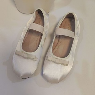 Girls' Shoes Dancing Shoes 2025 Spring and Autumn New Style Shoes for Little Girls All-match Soft-soled Children's Princess Shoes