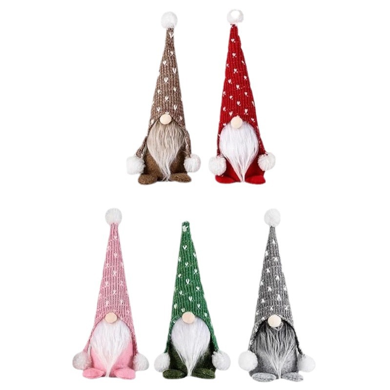 Muñecas de Navidad transfronterizas Gingerbread Man luminoso muñeca sin cara esquinilla adorable muñeca Rudolph decoraciones