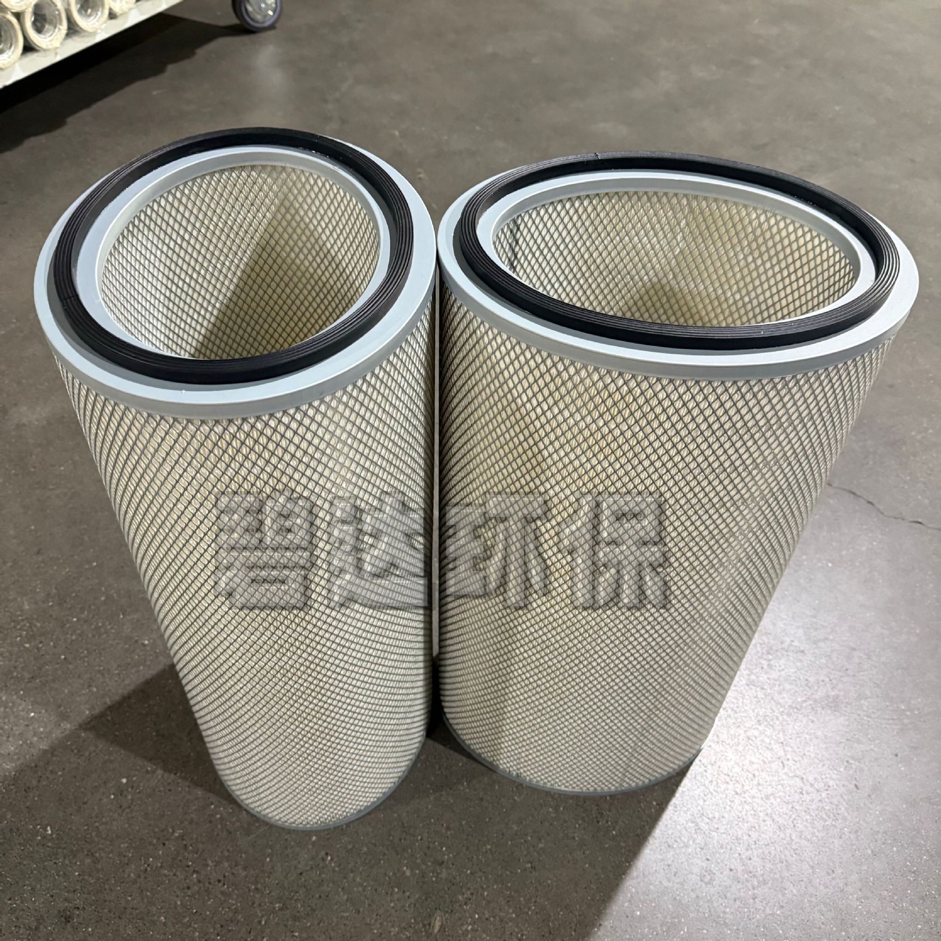 替代唐纳森滤筒 椭圆形阻燃滤芯 覆膜滤筒 P191920滤筒激光切割滤