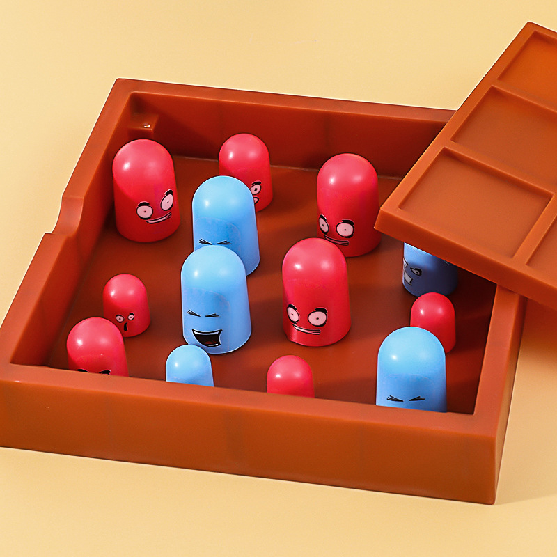 Niños de tres piezas XO tic-tac-toe rompecabezas pensamiento entrenamiento juguete divertido juego niño muñeca juego de mesa interactivo entre padres e hijos