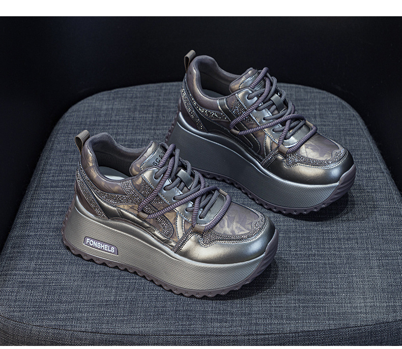 Giày sneaker nữ đế dày chunky phong cách cổ điển phối màu thời trang — M2992-1 plus nhung màu sâm panh, M2992 lót đơn màu sâm panh, M2992 lót đơn màu tím, M2992-1 plus nhung tím chi tiết 21