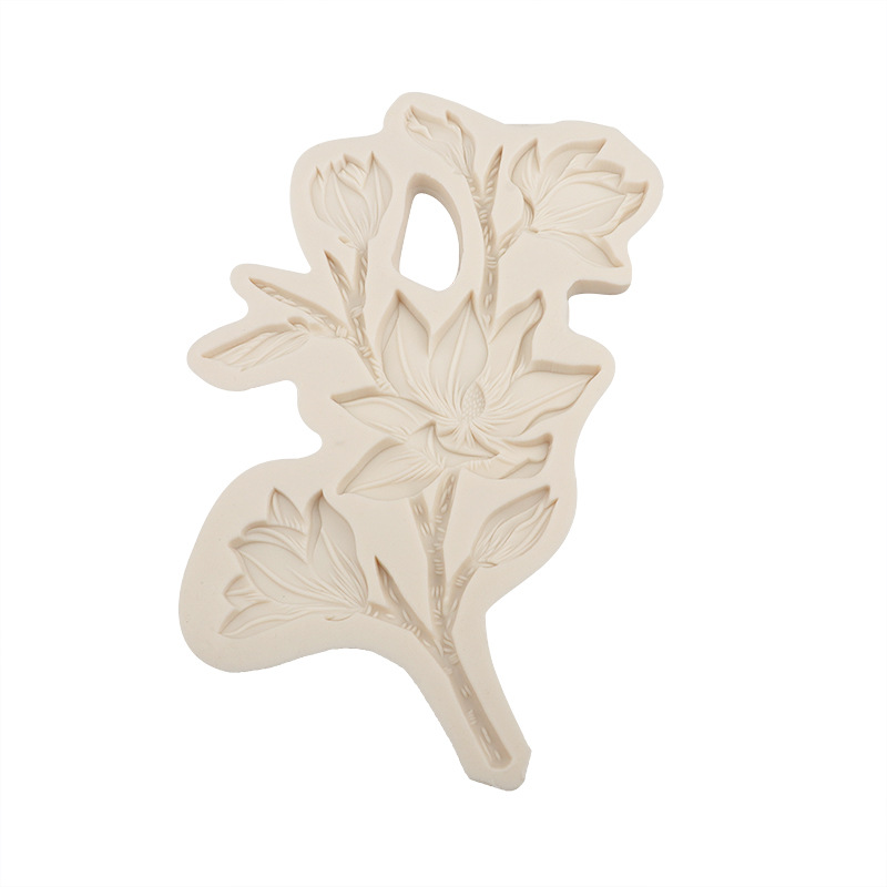 Hornear epoxi molde simulación flor de loto decoración la torta del molde silicona fondant chocolate en stock