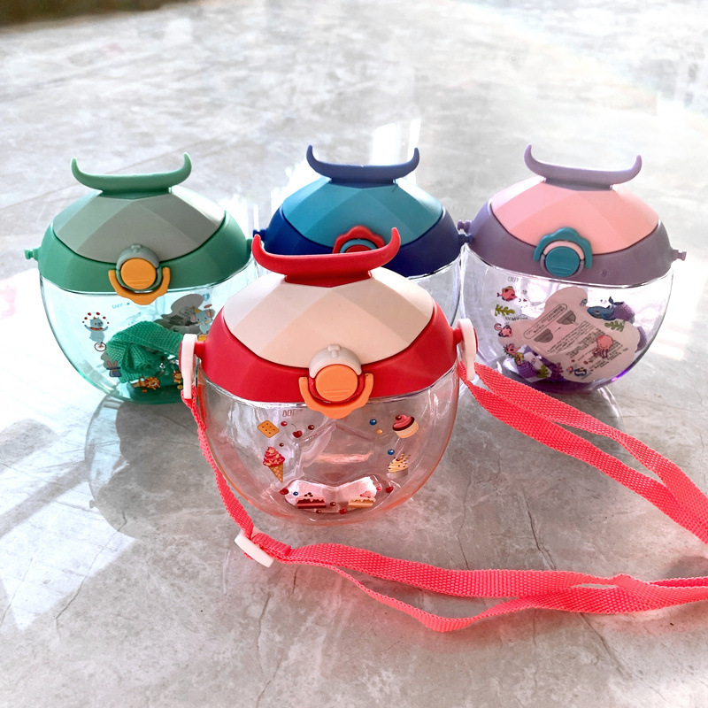 Plastic cup cute children's horn cup don...
