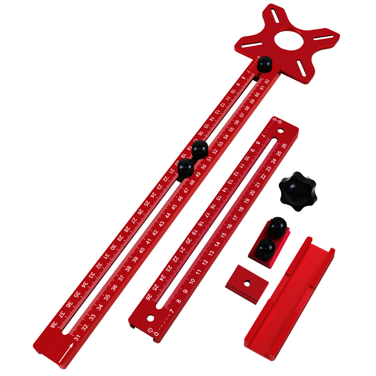 Base Cortadora de Círculos para Fresadora de Aleación de Aluminio CNC, Alargado, para Hogar