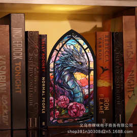 跨境新品Booknook木质龙书架装饰品奇幻粉丝书角饰品爱书人士礼物