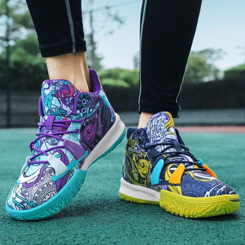 Wholesale of high-top outdoor cement floor boots for running sports shoes for male and female primary and secondary school students with rubber soles