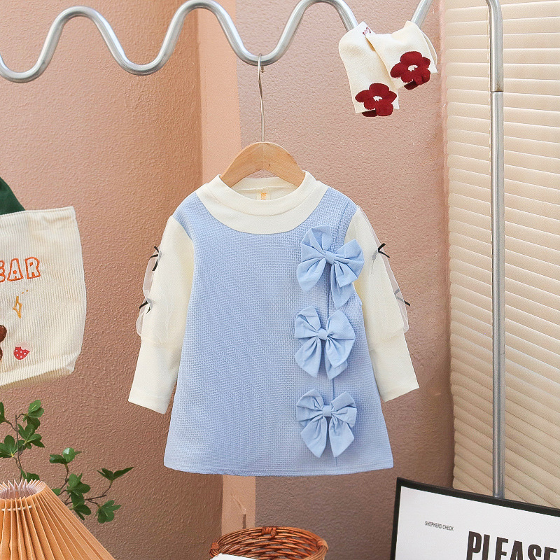 Power Factory New Girls Stylishness Princess Dress Korean Flower Dress Women's Baby Long Sleeve Dress Power Factory New Girls Stylishness Princess Dress Korean Flower Dress Women's Baby Long Sleeve Dress